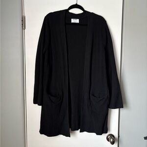 Old Navy Black Ribbed Cardigan
